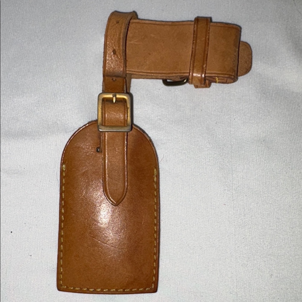 Louis Vuitton Leather Luggage Tag & Poignet EUC - Picture 2 of 2